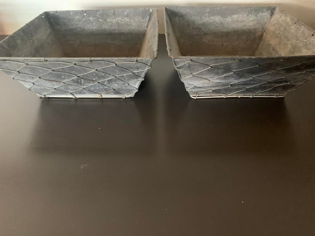 Metalen ijzeren bakjes, Gebruikt, Minder dan 30 cm, Rond, Ophalen of Verzenden