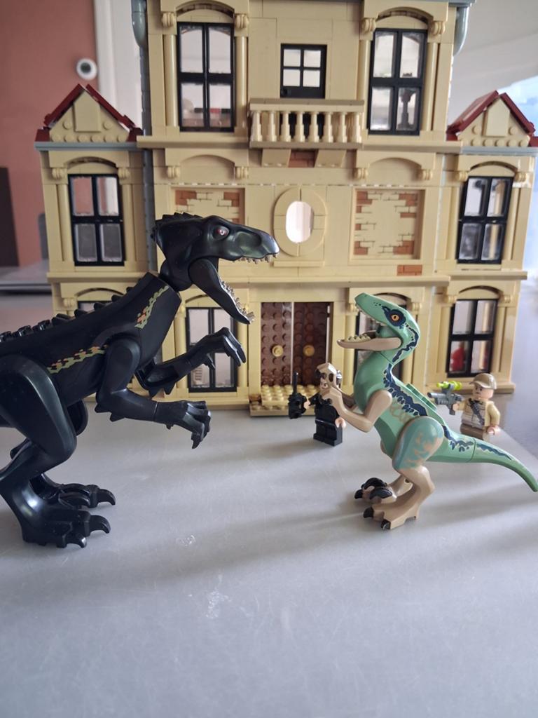 Lego jurassic world indoraptor rampage set, Ophalen of Verzenden, Zo goed als nieuw