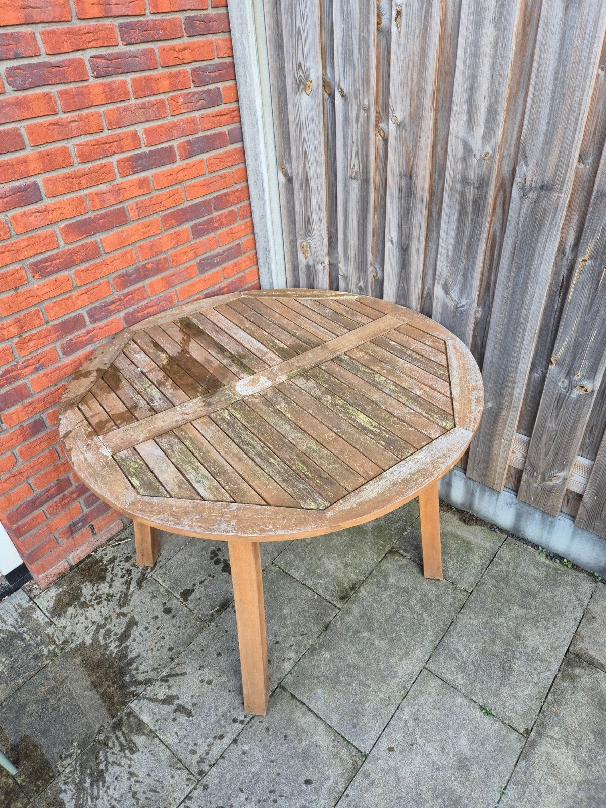 GRATIS tuintafel!, Ophalen, Gebruikt, Rechthoekig
