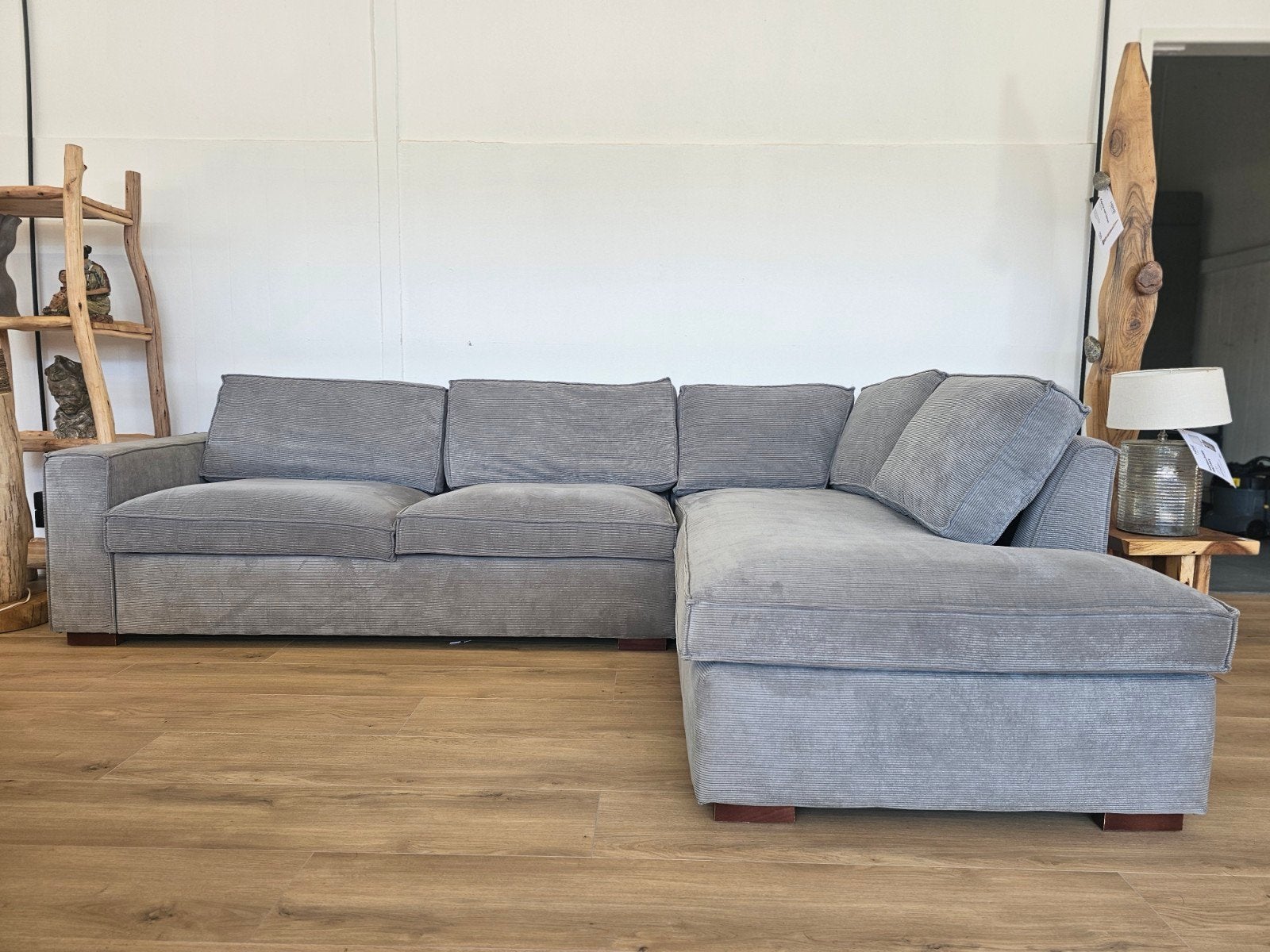 Hoekbank - Ribstof- WoooD - Thomas, Ophalen, Home Friesland, Zo goed als nieuw, Info@homefriesland.nl