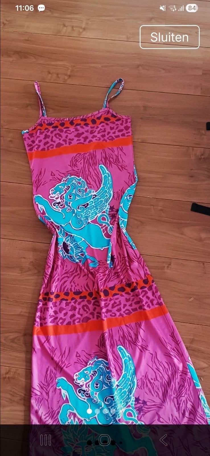 Mooie lange kleurrijke zomerjurk, maat S, Kleding | Dames, Overige kleuren, Ophalen of Verzenden, Zo goed als nieuw, Twiggy