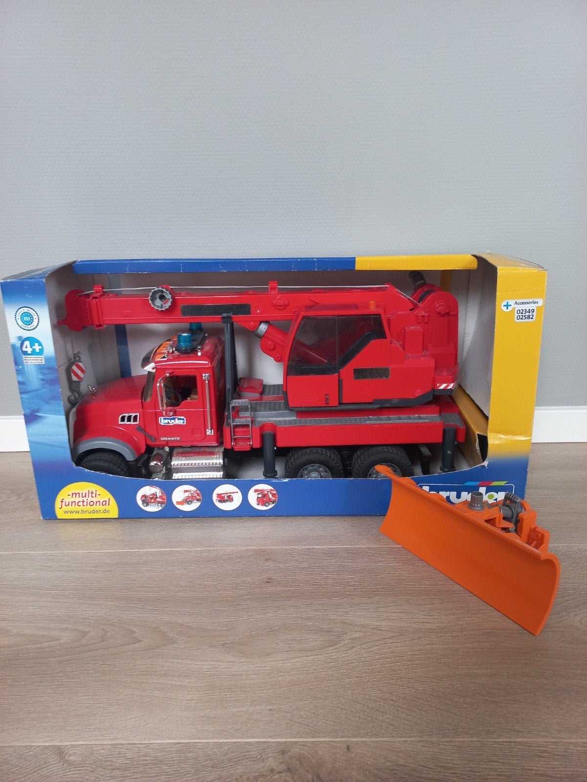 Bruder Mack Granite telecrane tc 6500, Ophalen, Zo goed als nieuw