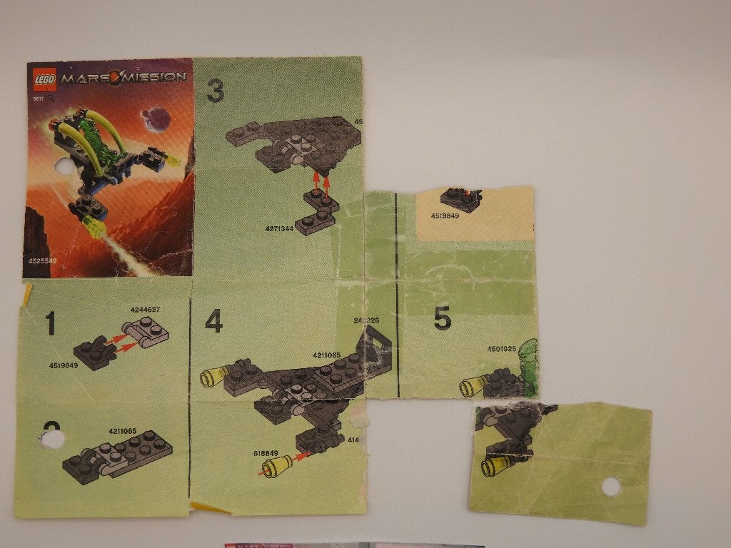 Lego 5617 Alien Jet, Gebruikt, Overige thema's, Lego, Compleet