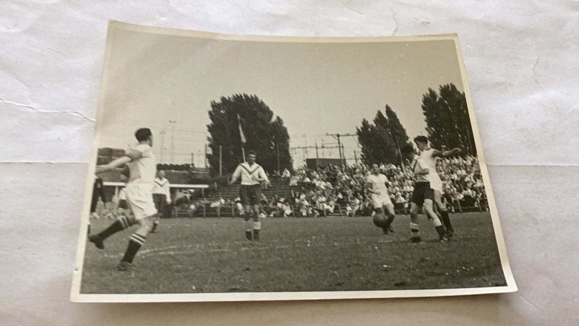 Voetbal plaats onbekend echte  foto 8x11 cm, Verzamelen, Foto's en Prenten, Ophalen of Verzenden, Voor 1940, Zo goed als nieuw