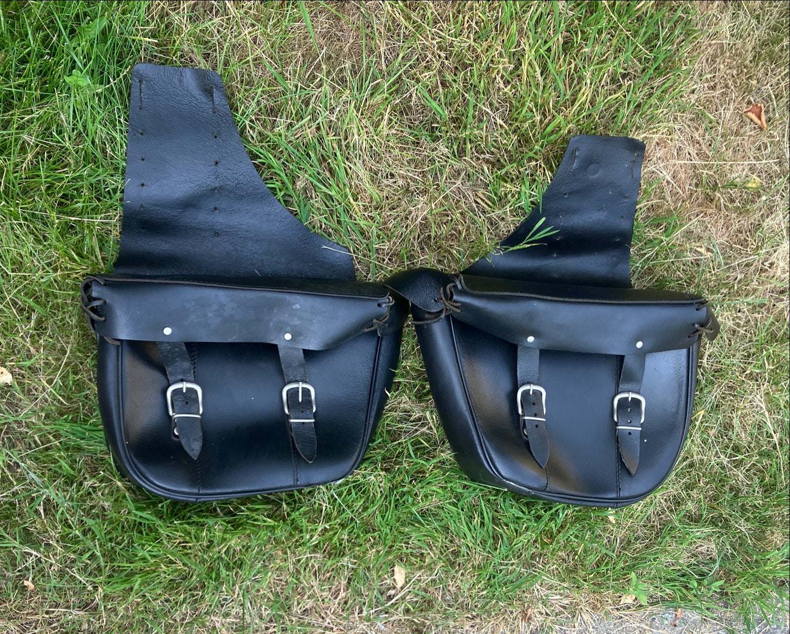 Lederen zadeltassen voor Yamaha Virago - Gebruikt, Motoren, Accessoires | Koffers en Tassen, Verzenden, Gebruikt