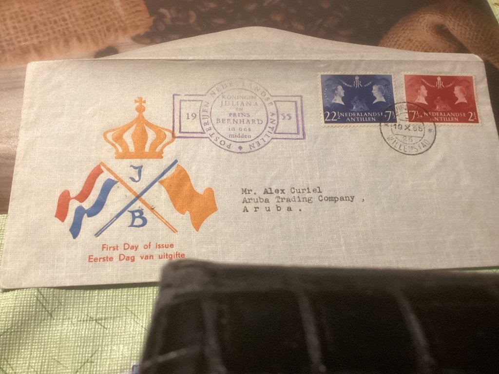 No5292 Voorloper 19-10-1955 Nederlandse Antillen Heb ook Ned, Postzegels en Munten, Ophalen, Beschreven, Rest van de wereld