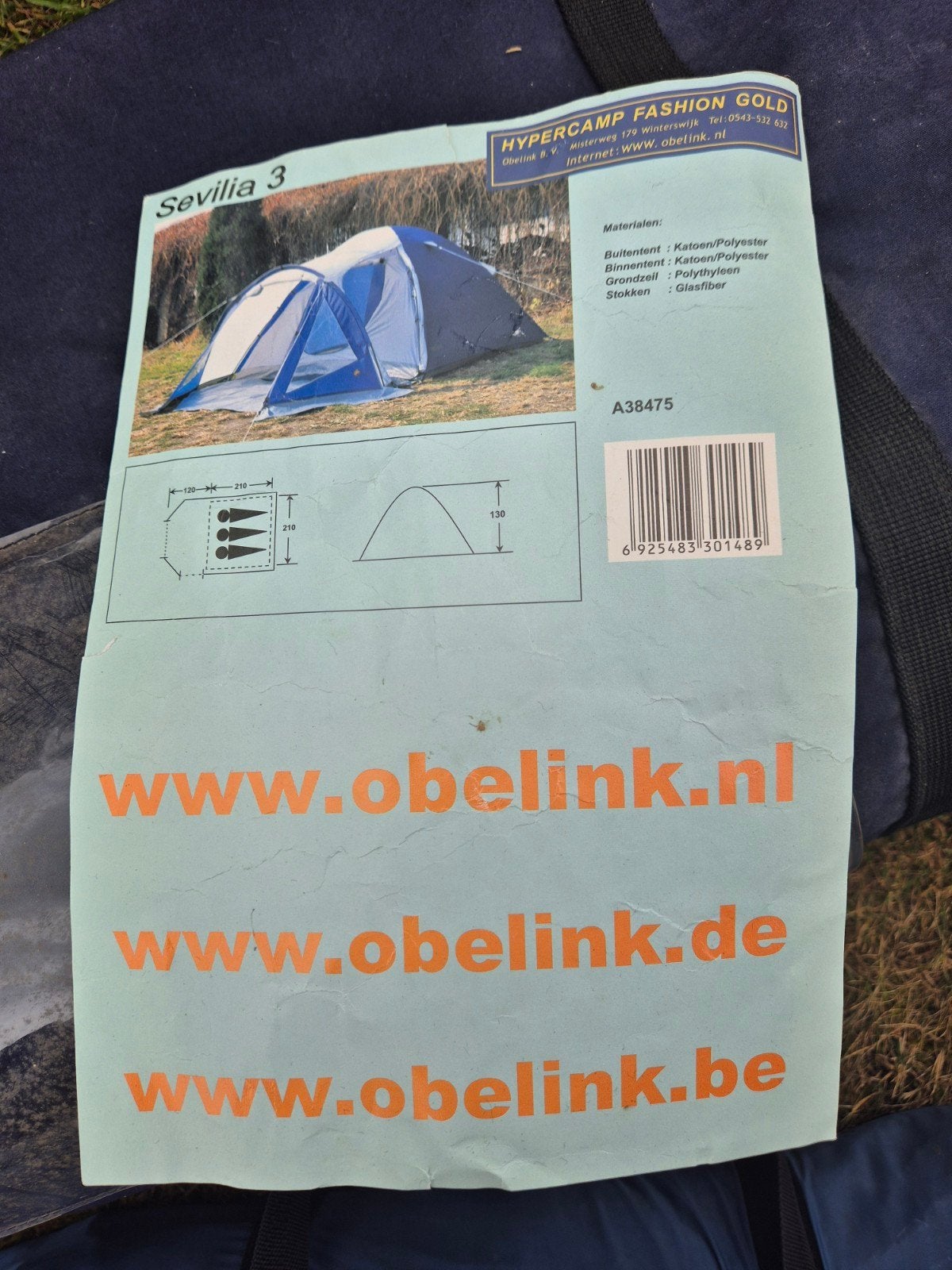 hypercamp fashion gold sevilla 3, Ophalen, Tot en met 4