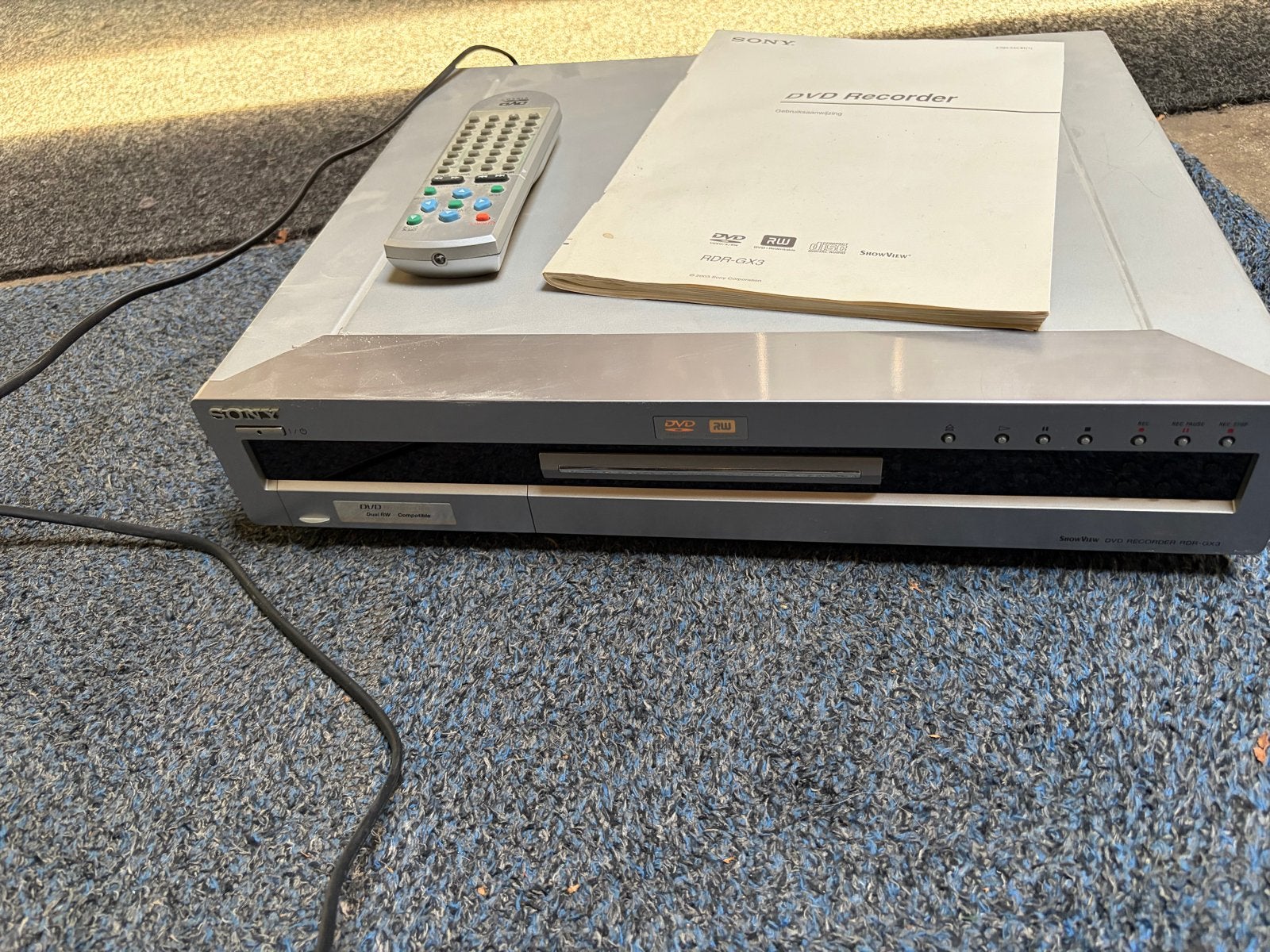 Sony RDR-GX3 DVD Recorder incl. afstandsbediening, Ophalen of Verzenden, Gebruikt, Dvd-recorder, Sony