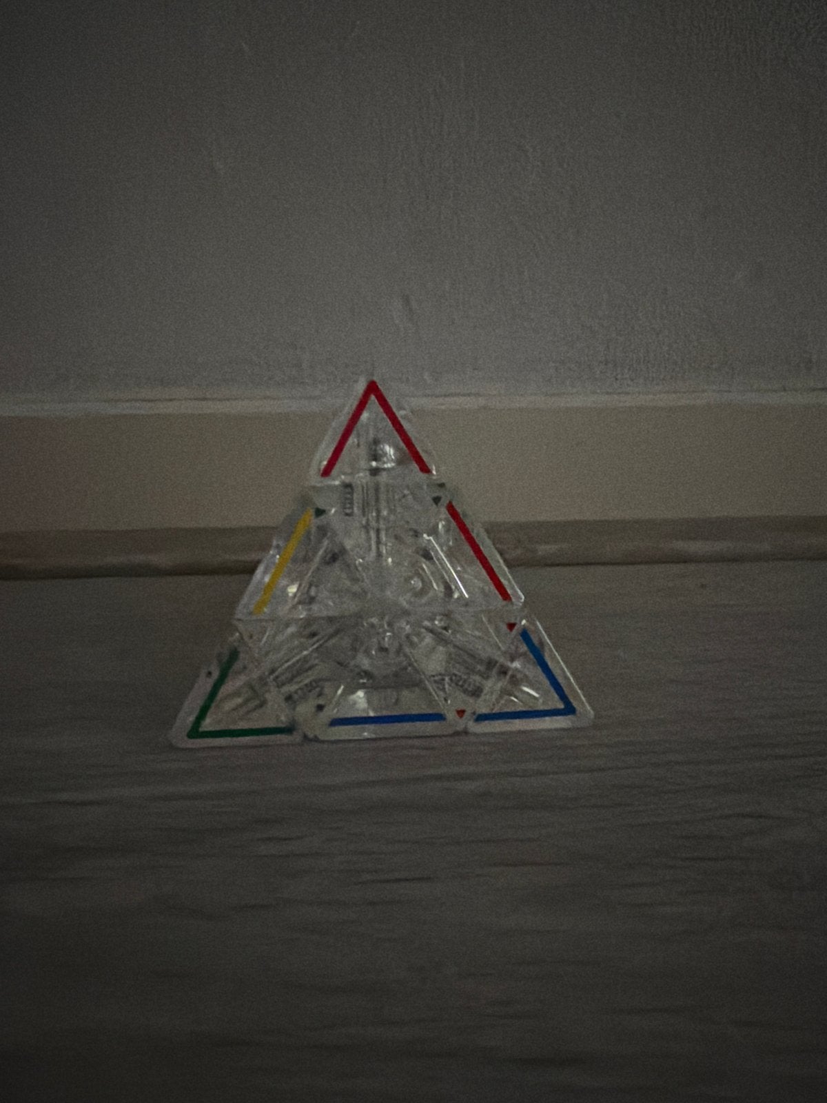 Transparante Piramide Rubik's Kubus Puzzel, Ophalen, Zo goed als nieuw, Rubik's of 3D-puzzel