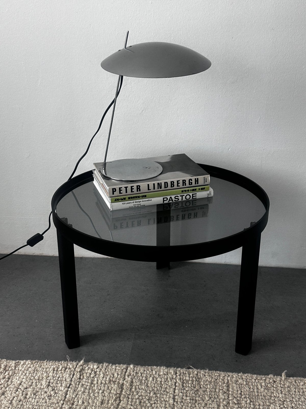 Fest Cedric glazen bijzettafel of salontafel - 60cm doorsnee, Huis en Inrichting, Tafels | Bijzettafels, Ophalen, Minder dan 45 cm
