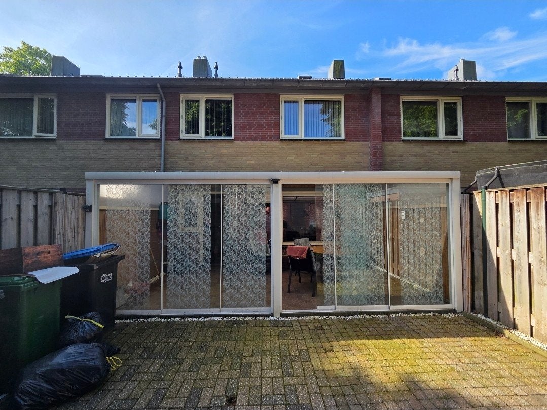 Overkapping met glazenwand 580x300x255 met 10mm gehard glas, Tuin en Terras, Overkappingen, Ophalen of Verzenden, Serre