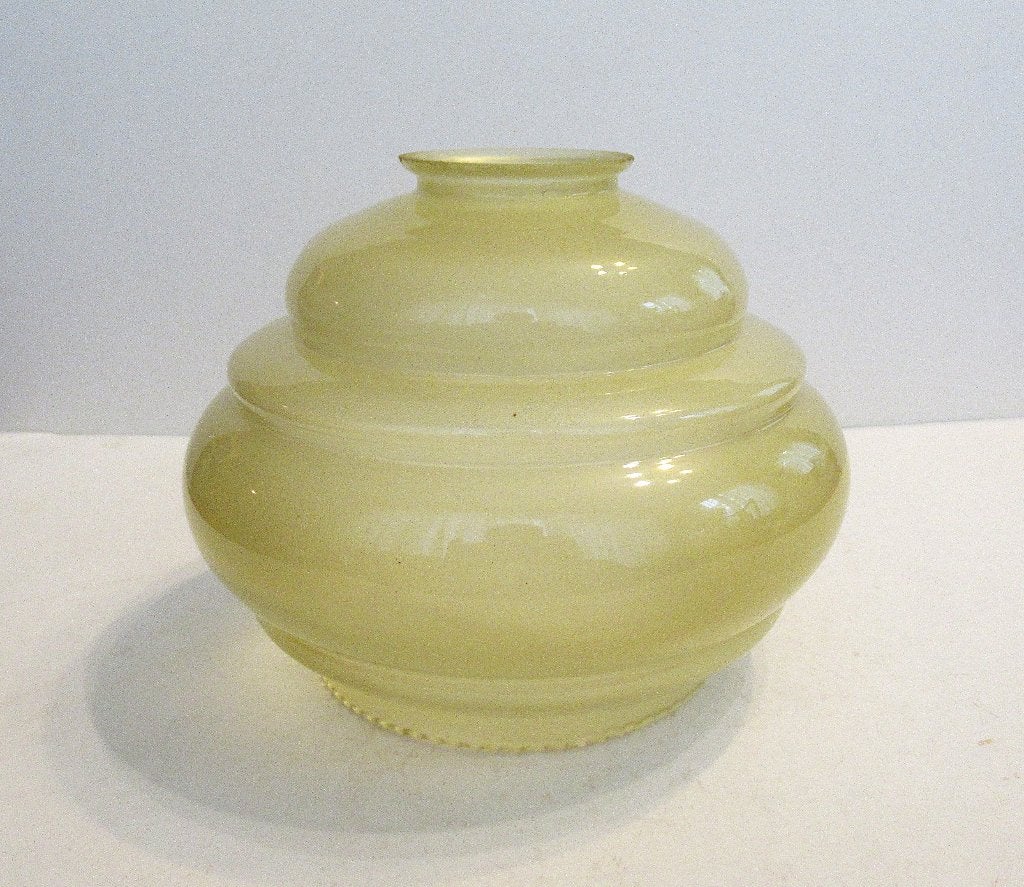 Vintage Art Deco stijl glazen lampenkap voor de plafondlamp., Ophalen of Verzenden