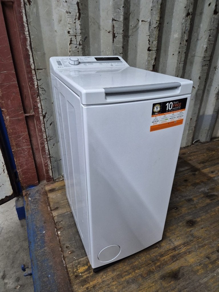 Whirlpool wasmachine bovenlader 6th sense 6,5kg, Ophalen, Bovenlader, Zo goed als nieuw, 85 tot 90 cm
