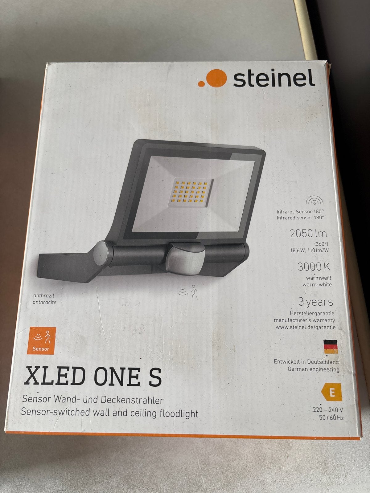 Steinel XLED ONE S Sensor Wand- en Plafondlamp Nieuw, Overige materialen, Bewegingssensor, Minder dan 50 watt, Wandlamp