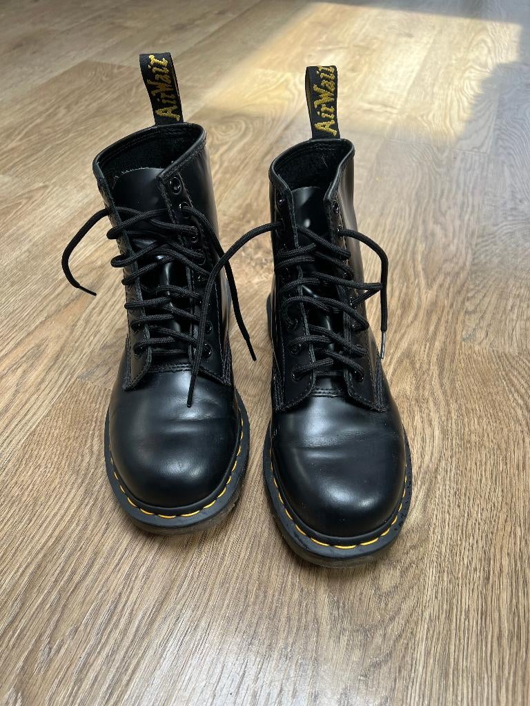 Dr.Martens 1460 Smooth Leren Veterlaarzen, Kleding | Dames, Schoenen, Zo goed als nieuw, Zwart, Ophalen
