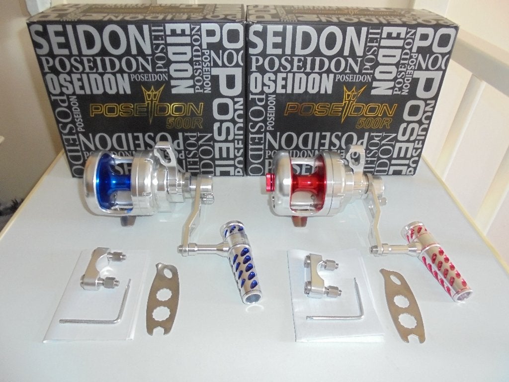Big Game Poseidon Jigging Reel 500R Rechtshandig Nieuw., Ophalen of Verzenden, Nieuw, Molen