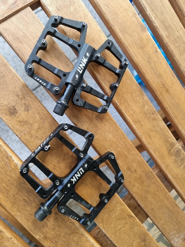 Tatze Links pedals, Fietsen en Brommers, Fietsonderdelen, Ophalen of Verzenden, Gebruikt, Crankstel of Pedalen, Aluminium