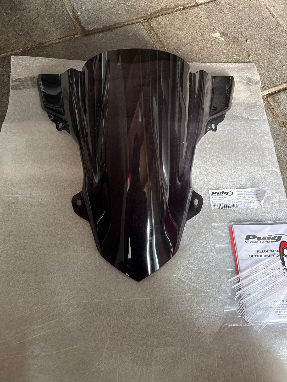 Puig Z-Racing windscherm BMW S1000RR (15-18) - Rook, Ophalen of Verzenden, Nieuw