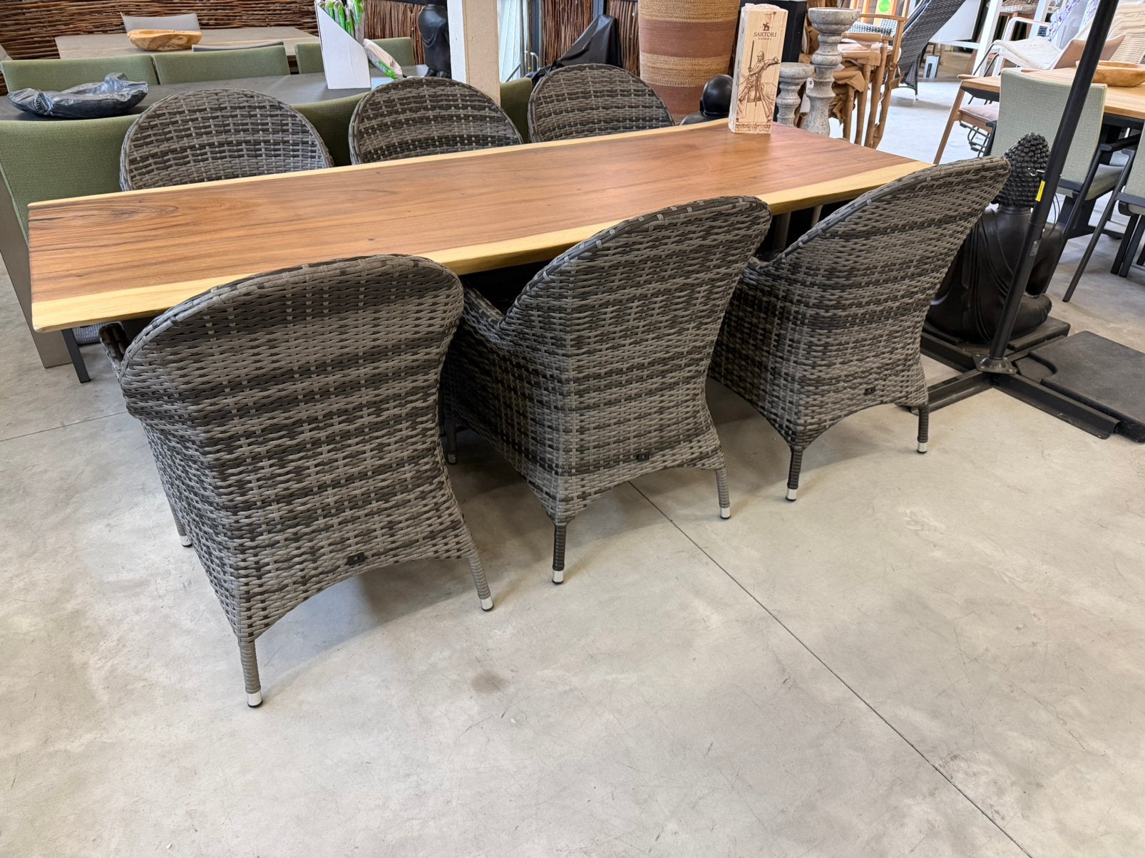 Wicker tuinstoelen antraciet/zwart nog 6st, Roystore.nl@gmail.com, Nieuw, Ophalen of Verzenden, Roystore