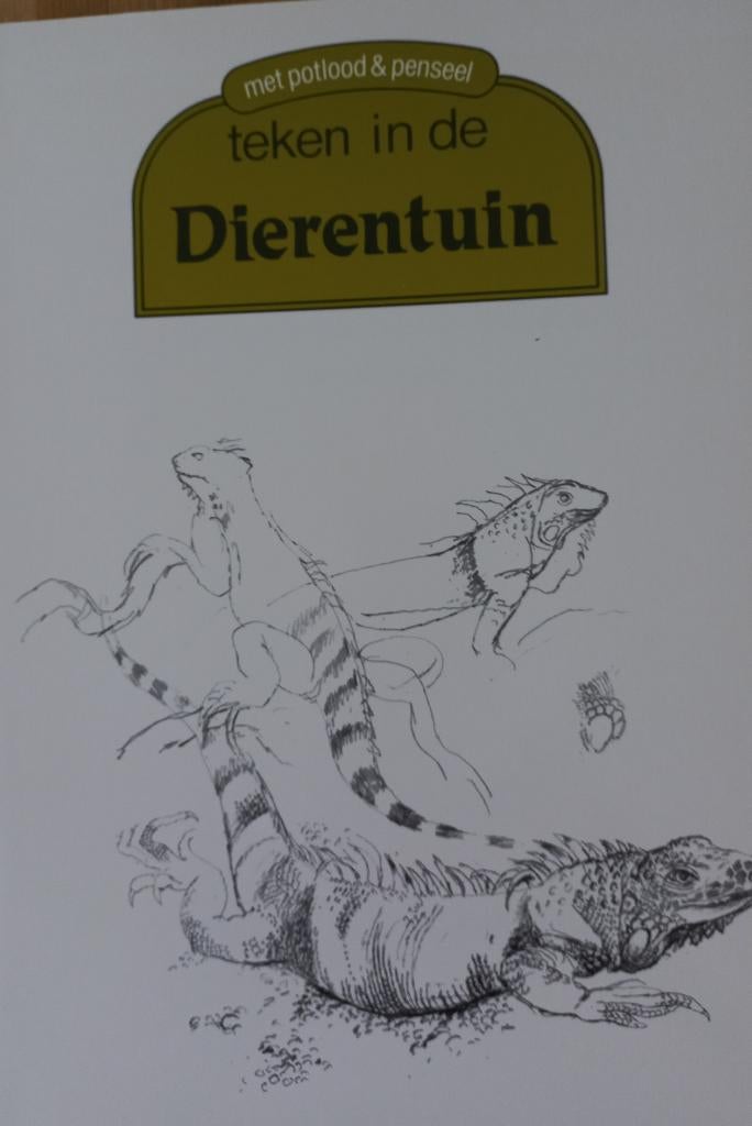 TEKENEN; Teken in de dierentuin, Verzenden, Zo goed als nieuw, Boek of Gids