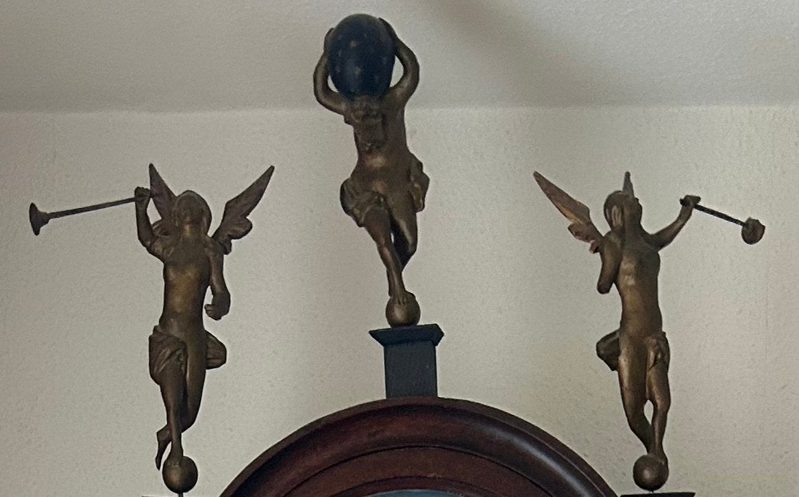 Prachtige antieke Friese staartklok, perfect werkend, Ophalen