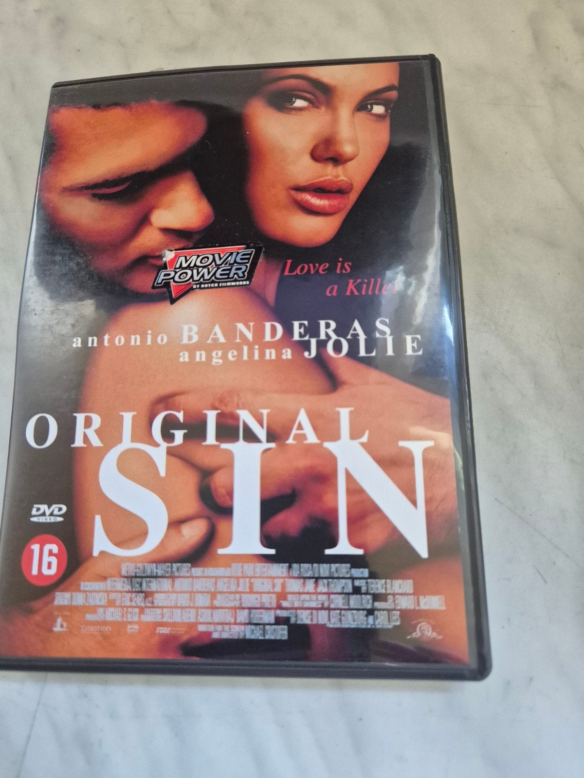 Original Sin DVD - Antonio Banderas & Angelina Jolie, Psychologische thriller, Vanaf 16 jaar, Nederlands, Ophalen of Verzenden