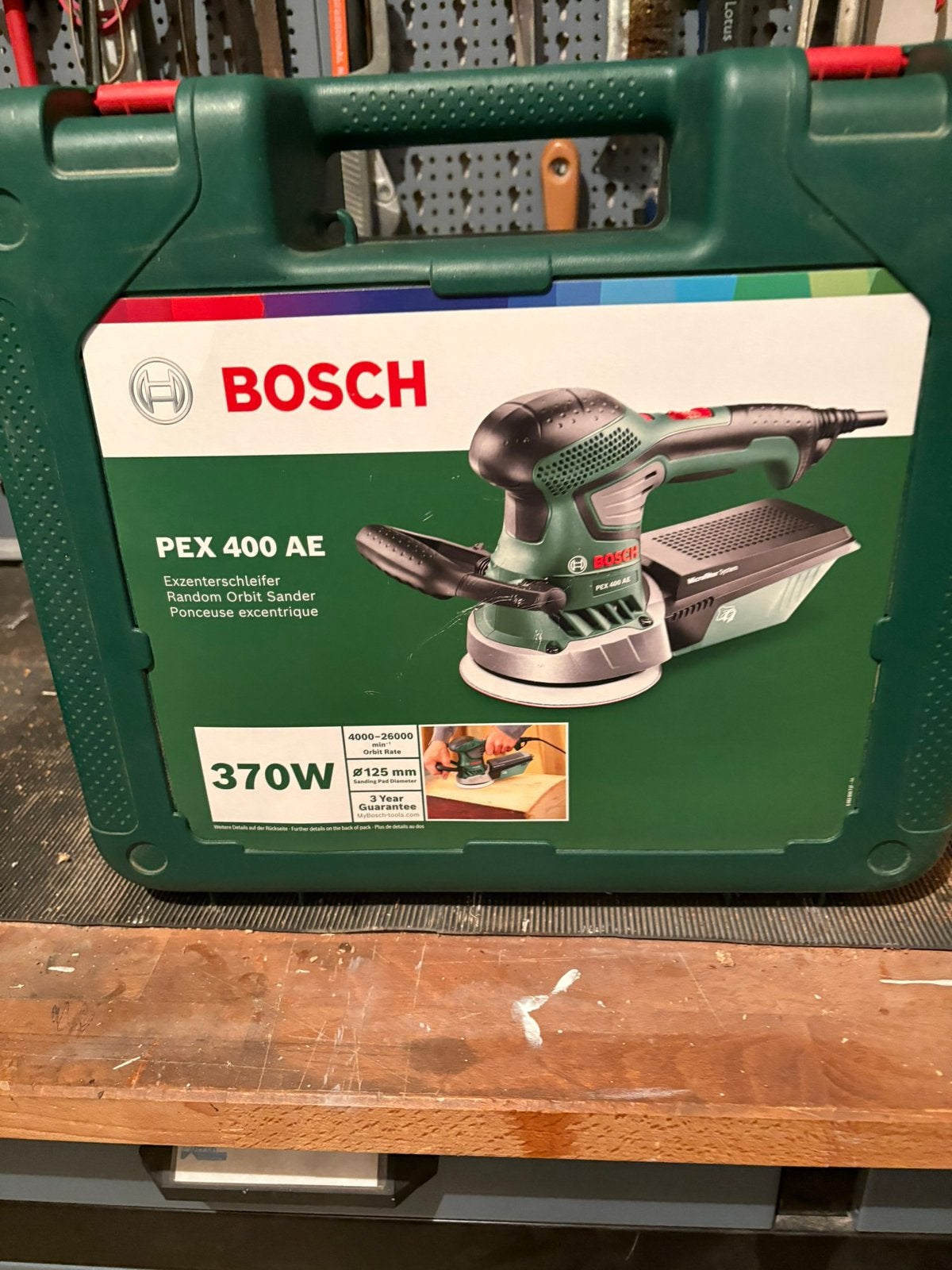 Te koop Bosch excentrische shuurmachine, Doe-het-zelf en Verbouw, Ophalen, Zo goed als nieuw, Minder dan 600 watt, Excentrische schuurmachine
