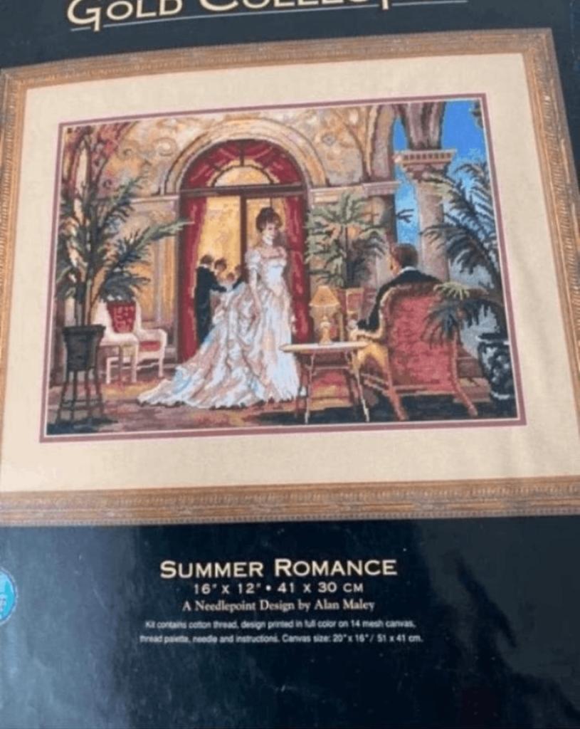 BORDUURPAKKET DIMENSIONS GOLD SUMMER ROMANCE ZEER ZELDZAAM, Hobby en Vrije tijd, Borduren en Borduurmachines, Verzenden, Nieuw