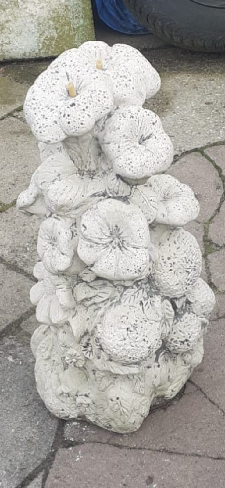 Stenen bloemenornament, Tuin en Terras, Ophalen, Steen, Overige typen