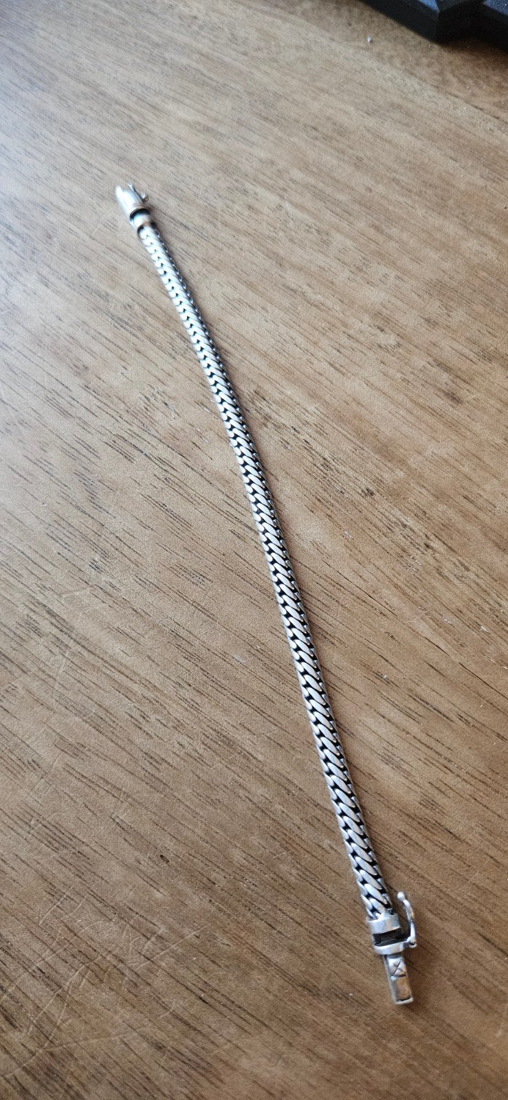 Buddha to Buddha Ben Mini Armband 925 Zilver 19cm, Ophalen, Zo goed als nieuw, Zilver, Zilver