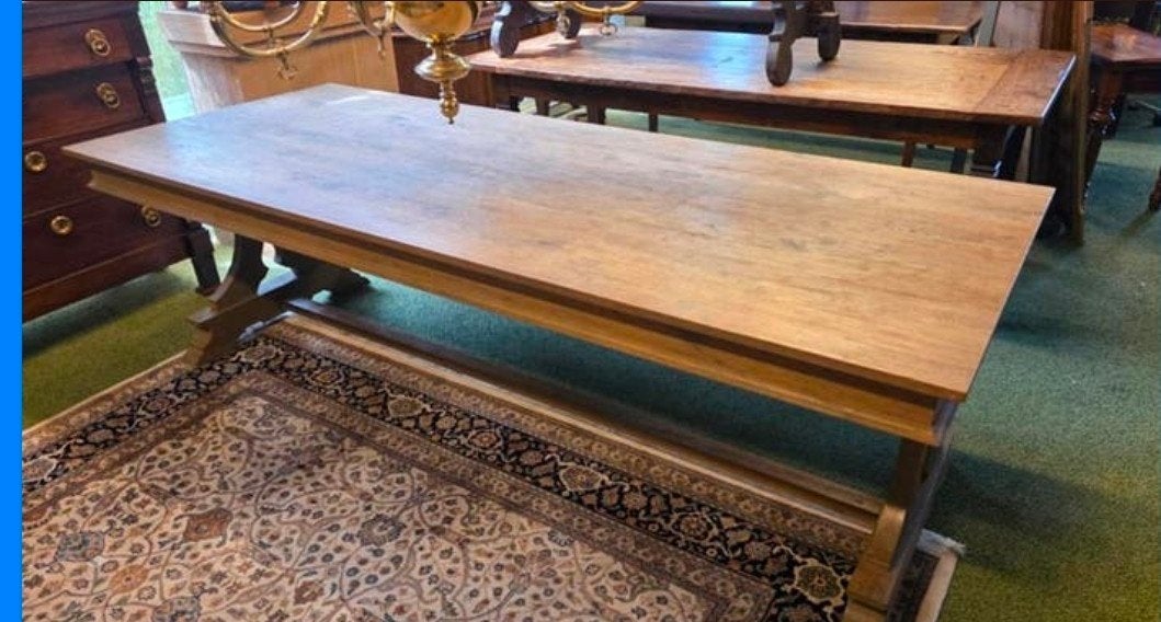 Antieke eikenhouten kloostertafel, Ophalen