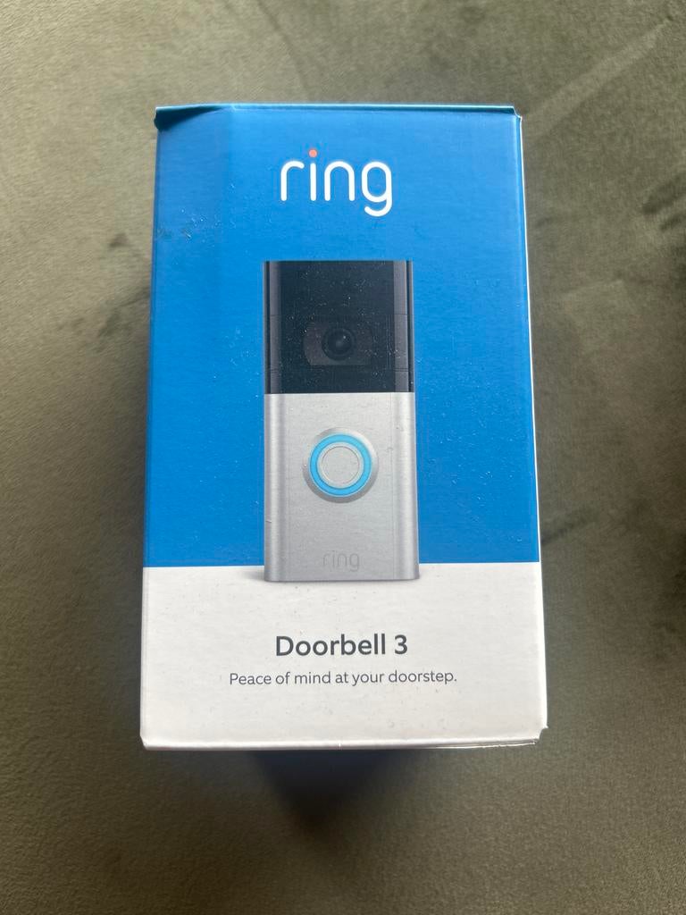 Ring deurbel 3 met Chime - Zo goed als nieuw, Ophalen, Ingebouwde camera, Zo goed als nieuw, Draadloos