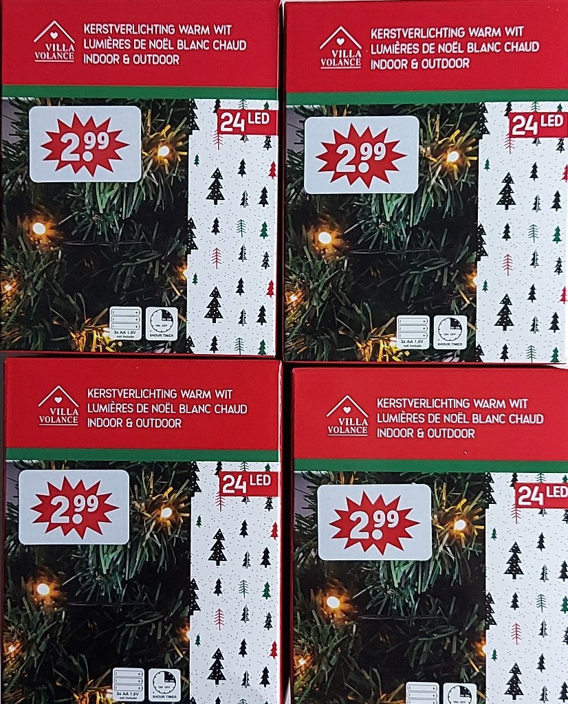 Kerstverlichting warm wit 24 led / per st 1.50 euro, Diversen, Kerst, Ophalen, Nieuw