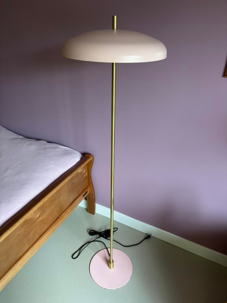 Vloer lamp roze goud, Ophalen, Gebruikt, Metaal, 100 tot 150 cm