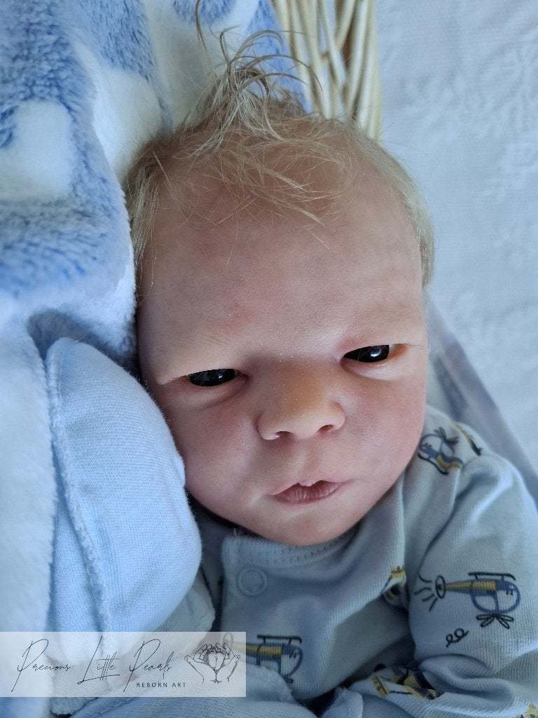 Reborn / realborn Darren Awake, cuddle NIEUW, Ophalen of Verzenden, Nieuw, Pop, Levensecht of Reborn