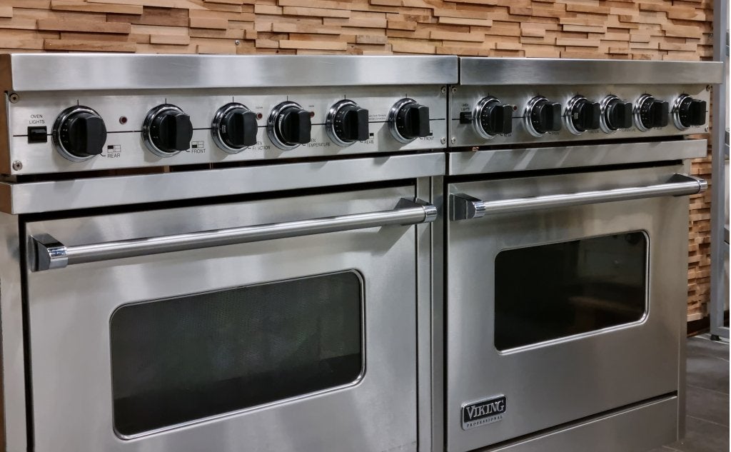 Luxe Viking Fornuis 150 cm rvs keramisch 8 zone 2 ovens, Niet ingevuld, 60 cm of meer, Keramisch, Niet ingevuld