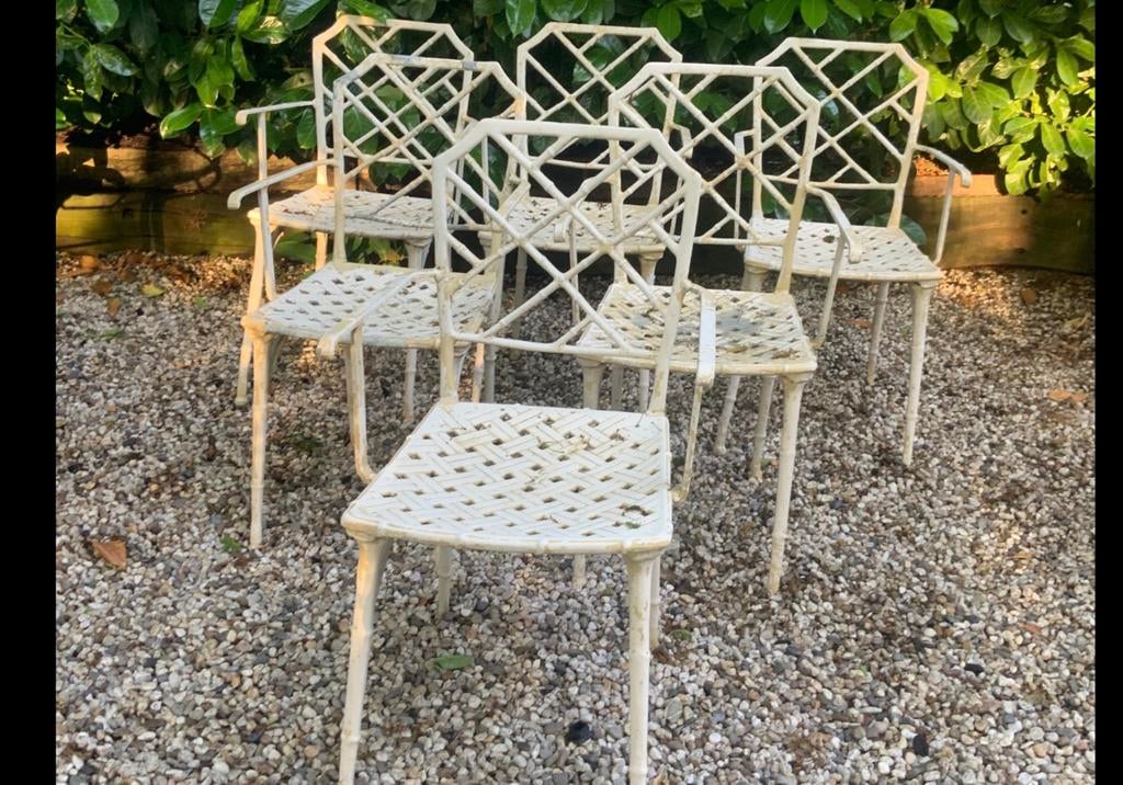 “Brown Jordan “tuinstoelen uit jaren 50, Ophalen