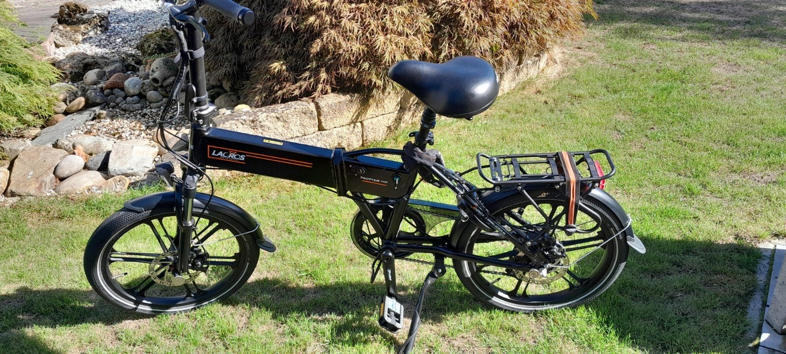 Elektrische vouwfiets Lacros Trotter T400 - ZGAN, Zo goed als nieuw, Totaal opvouwbaar, Schijfrem, Ophalen