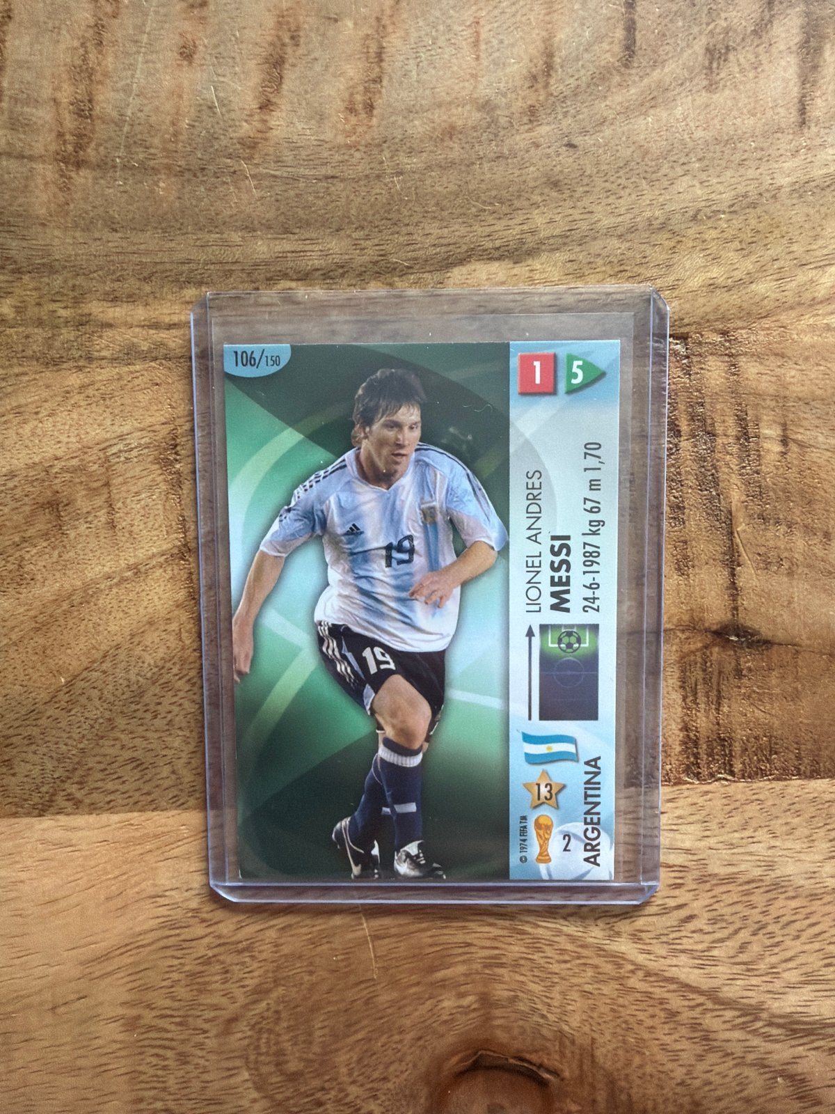 Panini Goaaal 2006 Messi kaart 106/150, Ophalen of Verzenden, Zo goed als nieuw, Buitenlandse clubs, Spelerskaart
