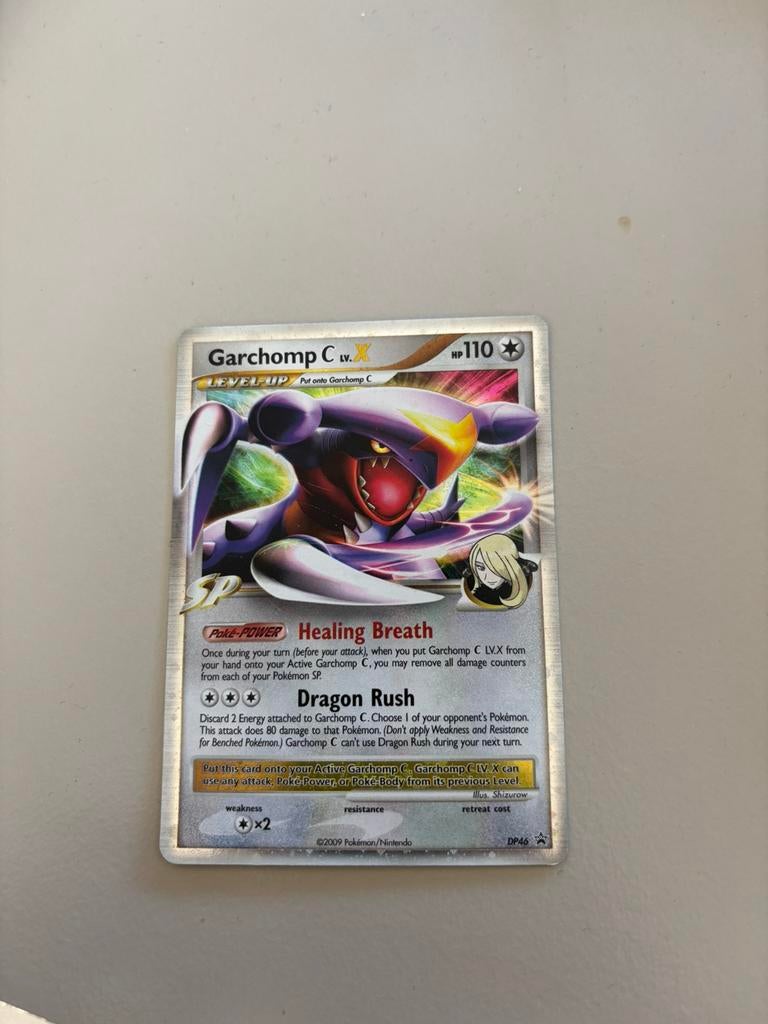 Garchomp c lv. X (dp46) pokemon kaart, Ophalen of Verzenden, Zo goed als nieuw
