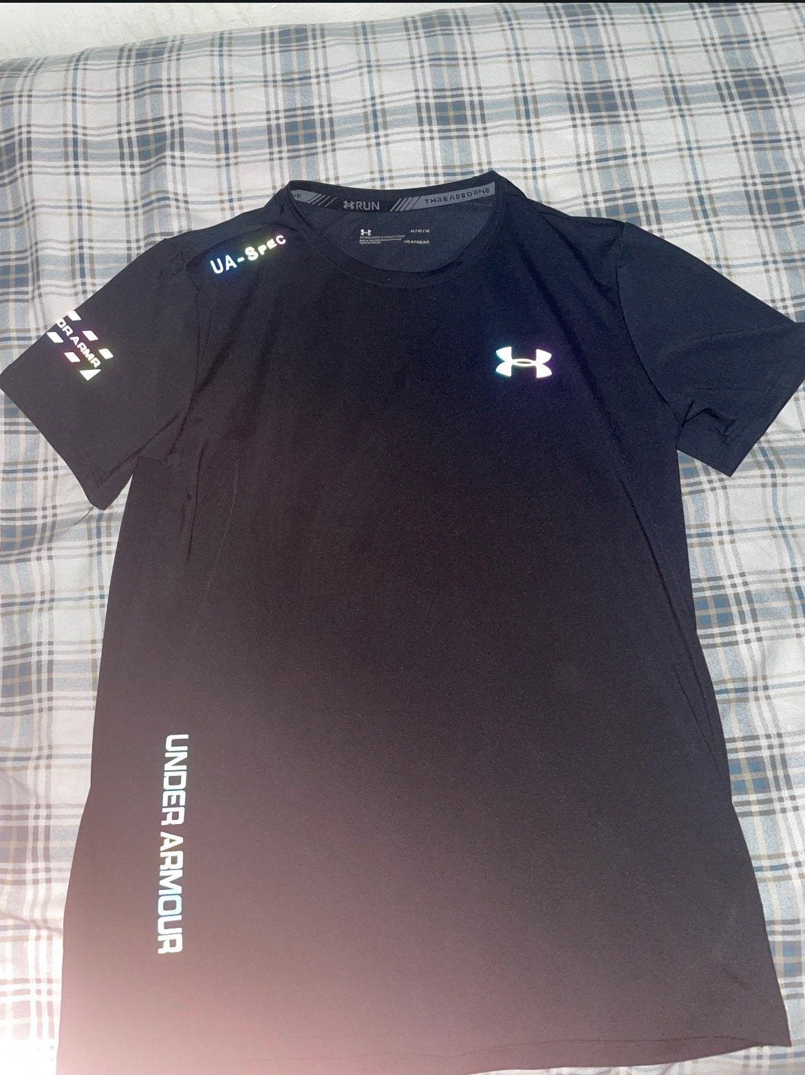 Under armour reflective maat M 155-165 cm !!, Fitness, Zwart, Zo goed als nieuw, Verzenden