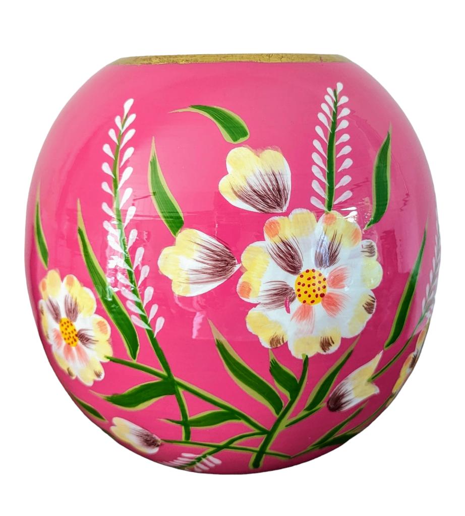 Nieuw, COLMORE by Diga, vaas FLOWERS ENAMEL, pink, Huis en Inrichting, Woonaccessoires | Vazen, Overige materialen, Overige kleuren
