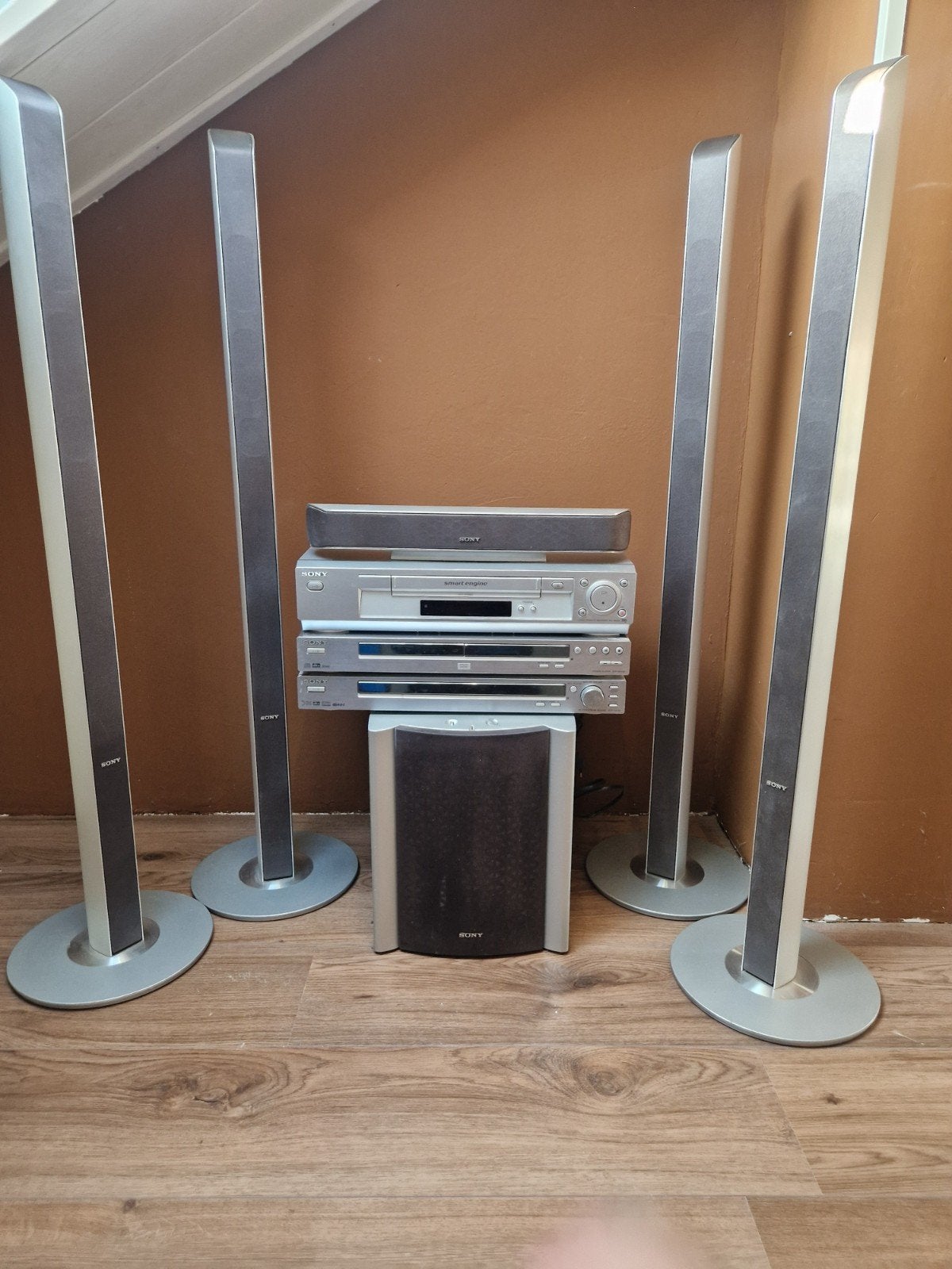 Tekoop komplete home sinnema sound systeem., Ophalen, Soundbar, 70 watt of meer, Zo goed als nieuw