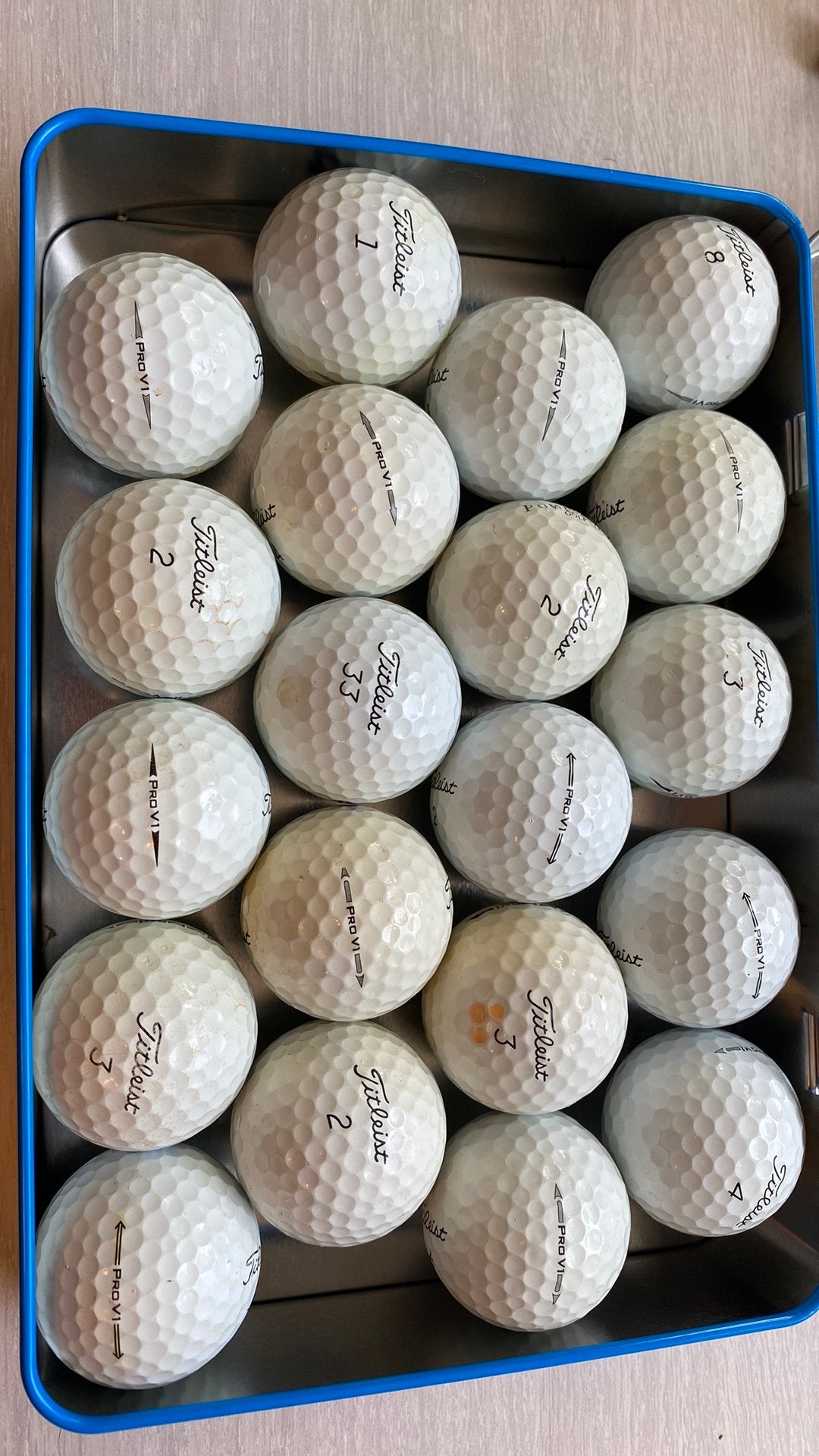 Titleist Pro V1 golfballen – 20 stuks – Speelbare lakeballs, Sport en Fitness, Golf, Ophalen of Verzenden, Zo goed als nieuw, Bal(len)