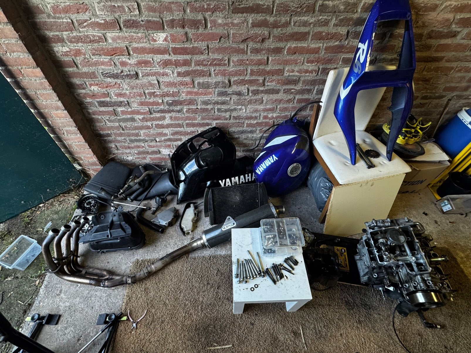 Yamaha R6 2001 (rj03) onderdelen, Motoren, Ophalen, Gebruikt