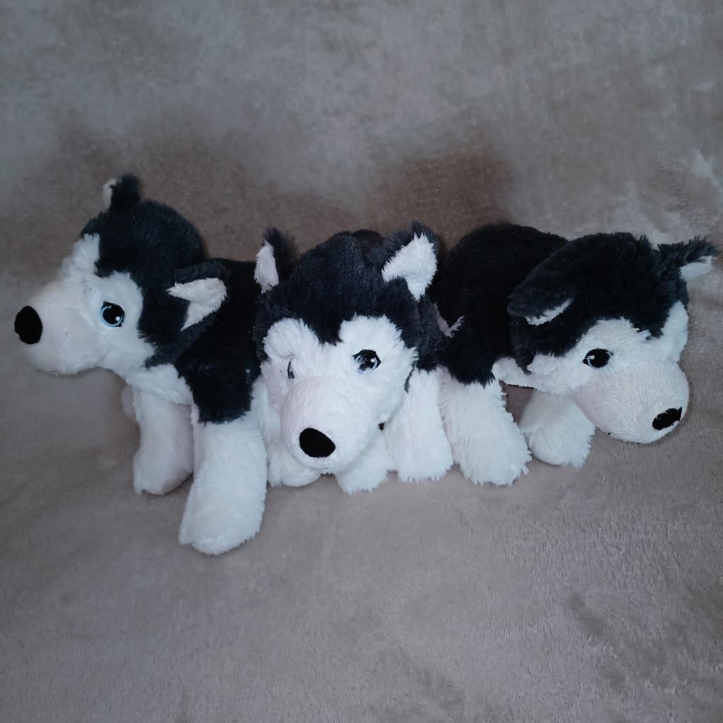 Ikea living siberische husky. Pluche hond., IKEA, Grijs, Zo goed als nieuw, Middelgroot (20 tot 80 cm)