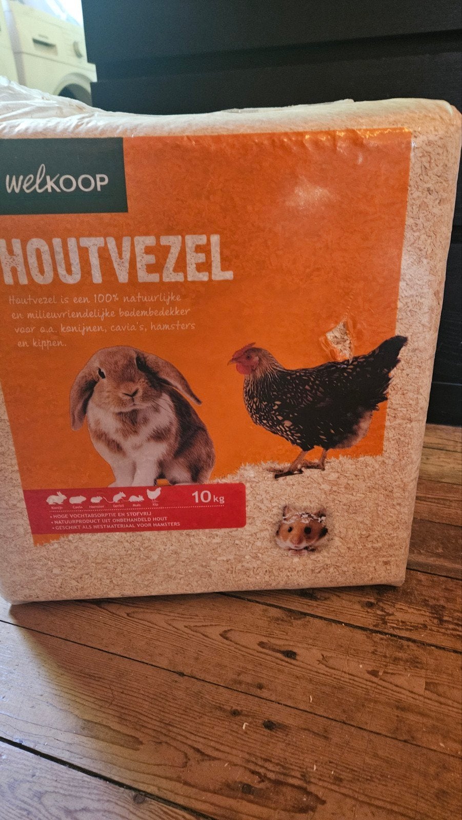 Houtvezel voor huisdieren, Ophalen