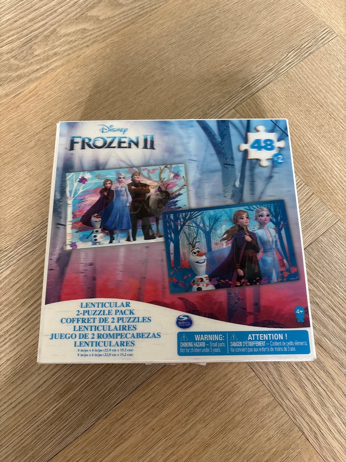 Disney Frozen II Lenticulair 2-Puzzel Pak (48 stukjes), Ophalen of Verzenden, Meer dan 50 stukjes, Nieuw, 4 tot 6 jaar