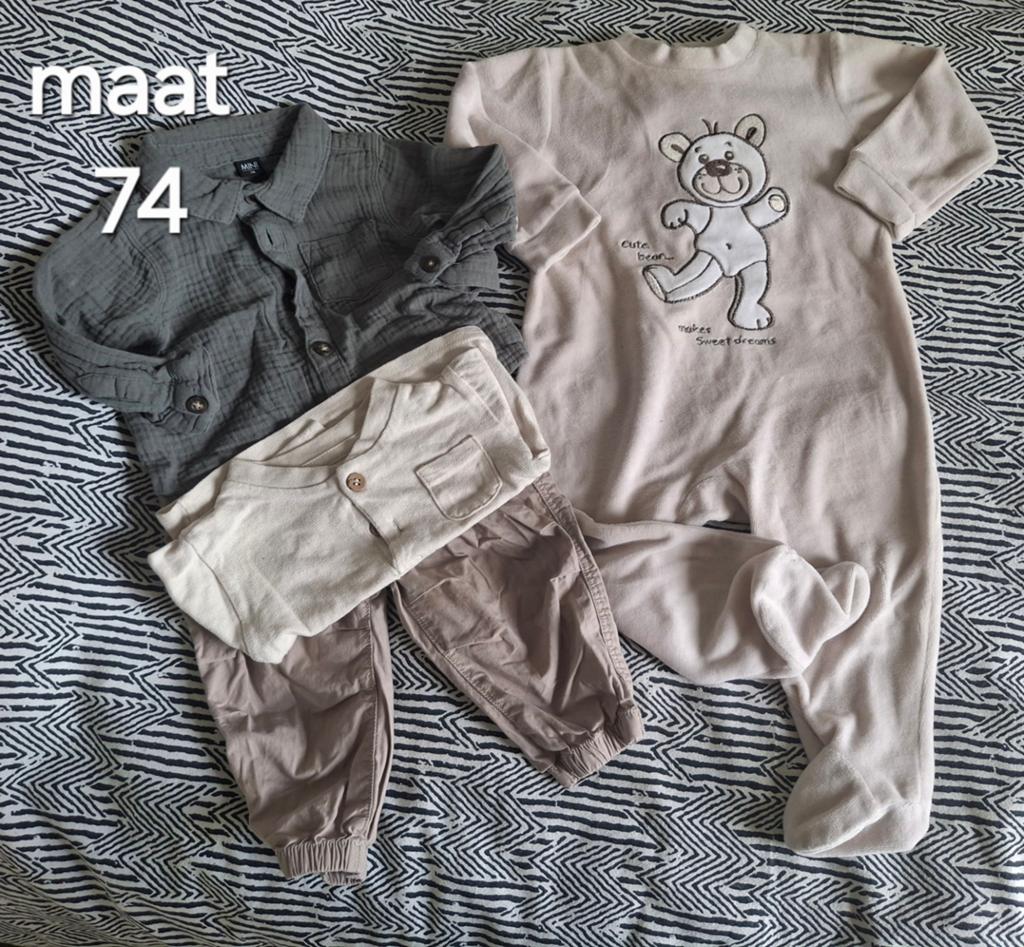 4  delige jongensset maat 74  SET R., Kinderen en Baby's, Babykleding | Maat 62, Jongetje of Meisje, H en m, Ophalen of Verzenden