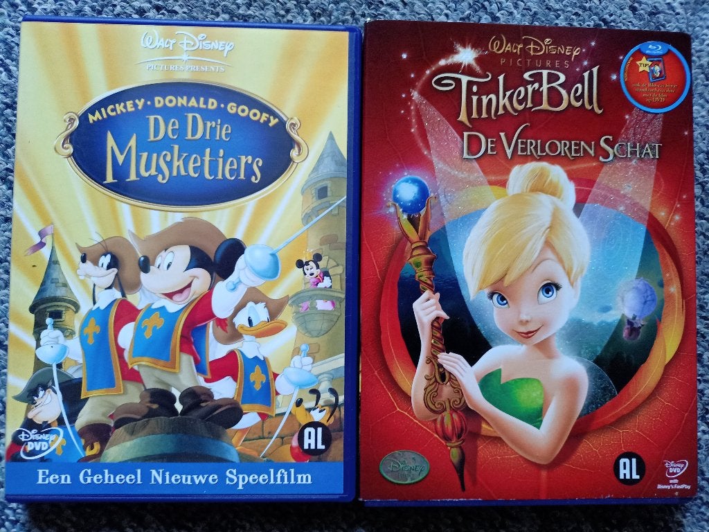 Disney: Mickey, Donald, Goofy & Tinkerbell de verloren schat, Animatie, Nederlands, Ophalen of Verzenden, Zo goed als nieuw